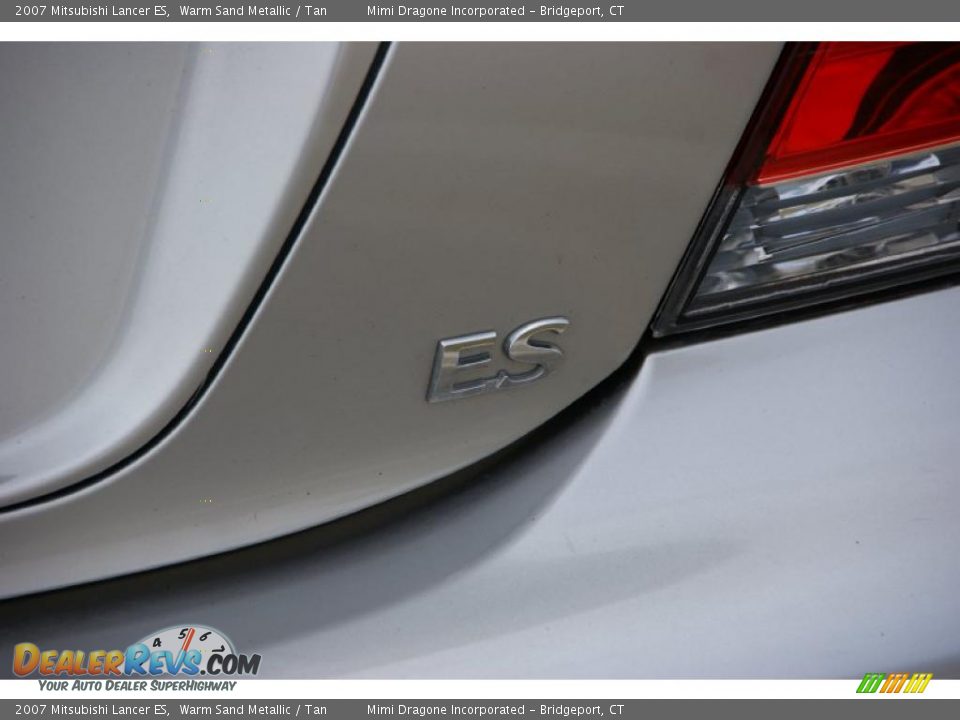 2007 Mitsubishi Lancer ES Warm Sand Metallic / Tan Photo #6