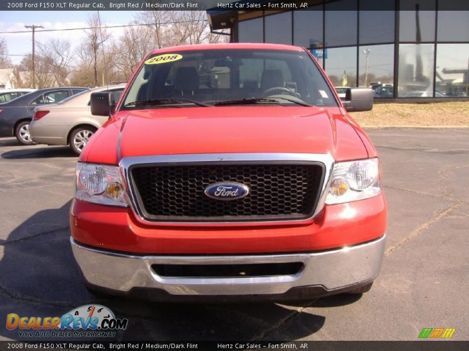 2008 Ford F150 XLT Regular Cab Bright Red / Medium/Dark Flint Photo #5