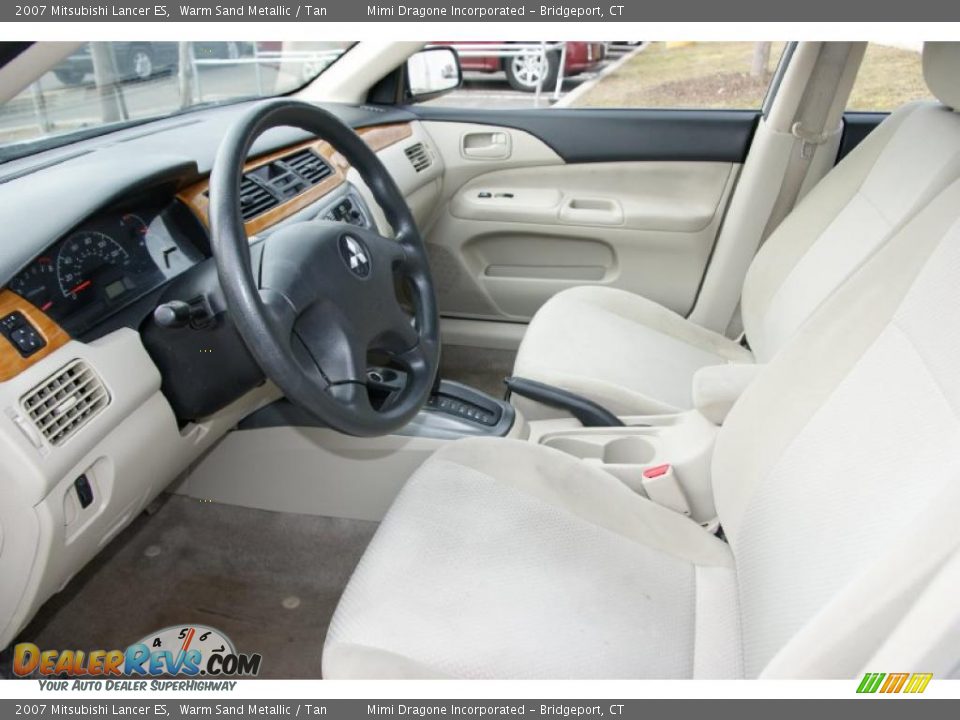2007 Mitsubishi Lancer ES Warm Sand Metallic / Tan Photo #10