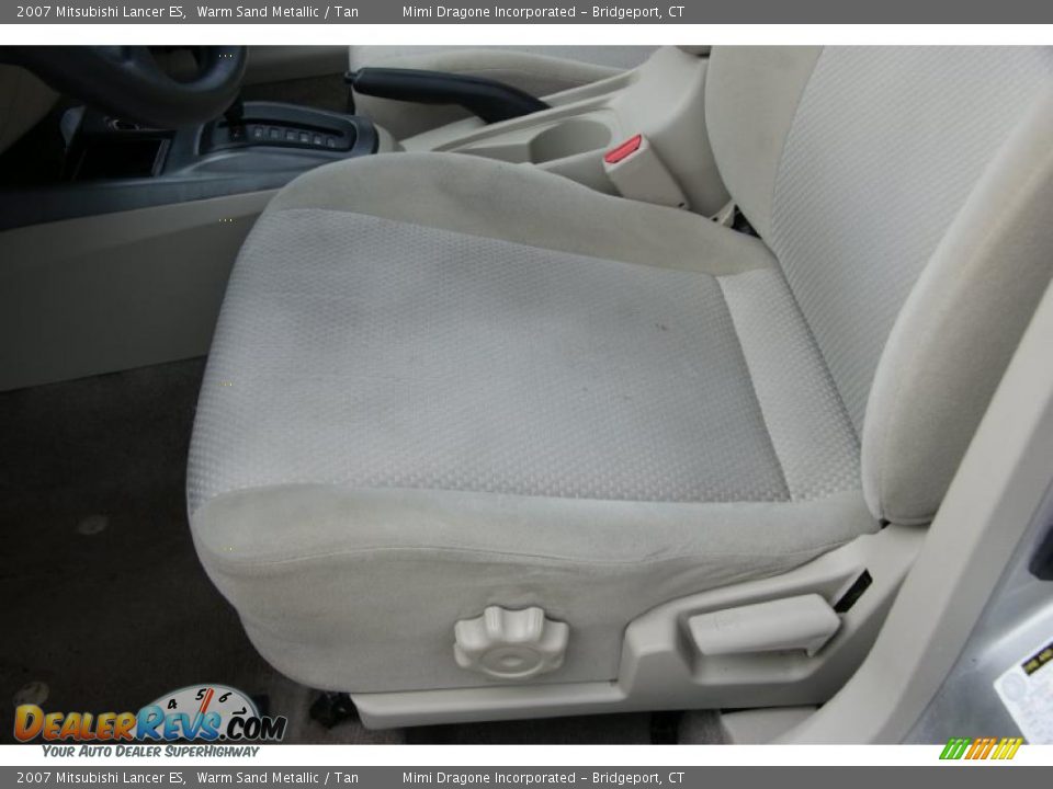 2007 Mitsubishi Lancer ES Warm Sand Metallic / Tan Photo #11