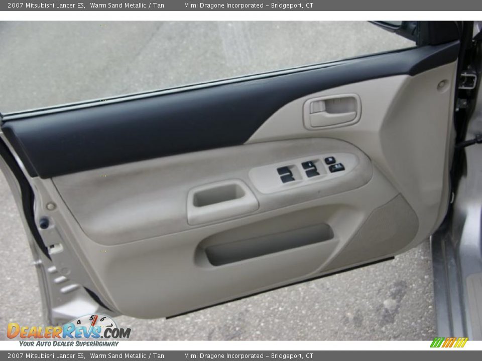2007 Mitsubishi Lancer ES Warm Sand Metallic / Tan Photo #12