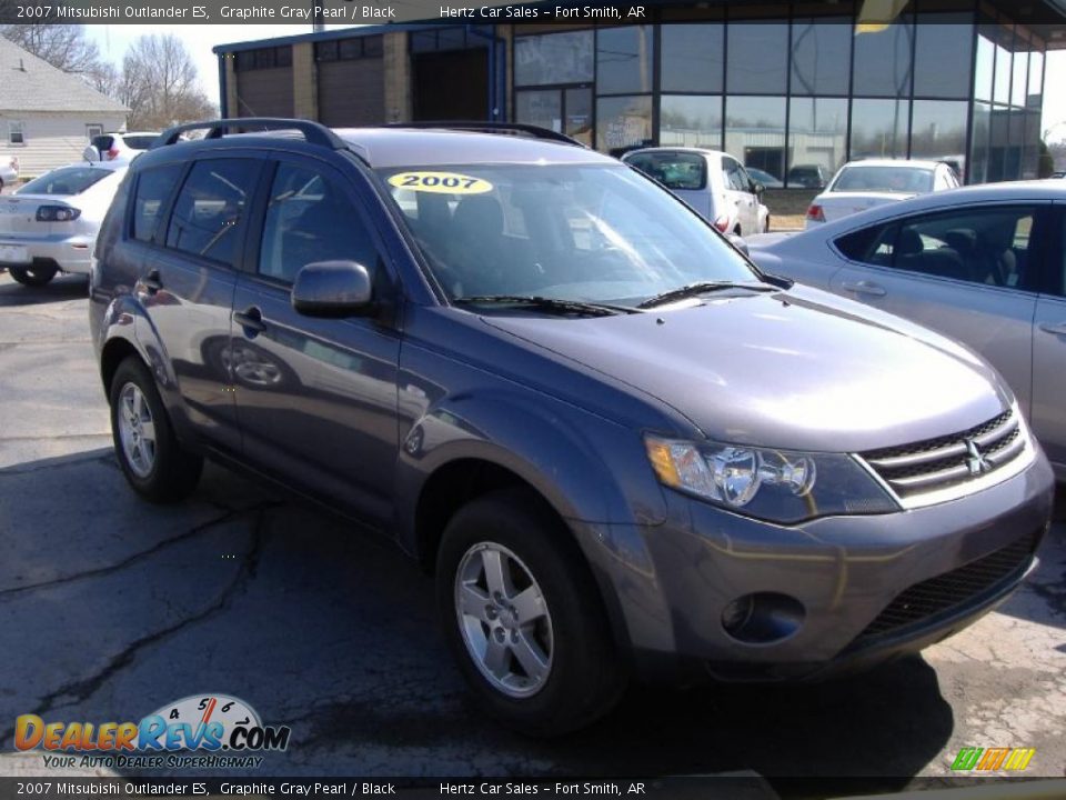 2007 Mitsubishi Outlander ES Graphite Gray Pearl / Black Photo #2