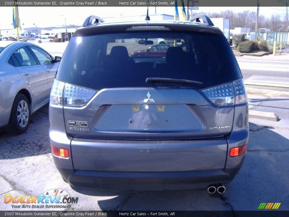 2007 Mitsubishi Outlander ES Graphite Gray Pearl / Black Photo #3