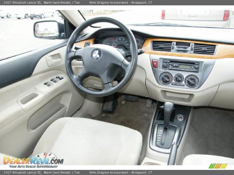 2007 Mitsubishi Lancer ES Warm Sand Metallic / Tan Photo #15