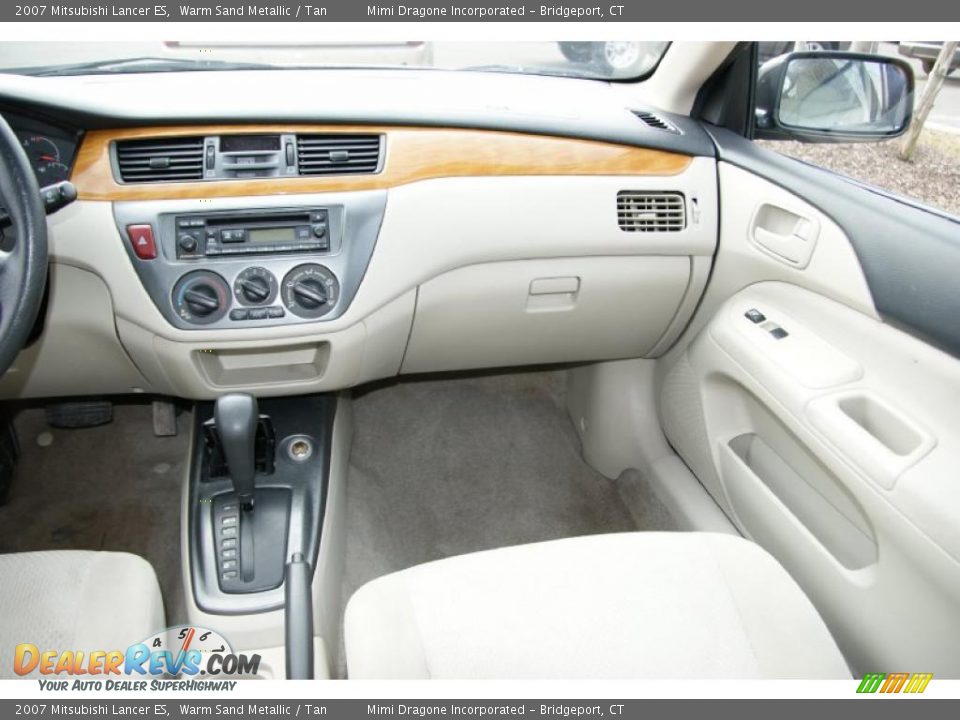 2007 Mitsubishi Lancer ES Warm Sand Metallic / Tan Photo #16