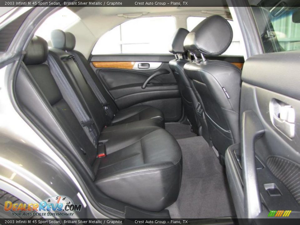 2003 Infiniti M 45 Sport Sedan Brilliant Silver Metallic / Graphite Photo #10