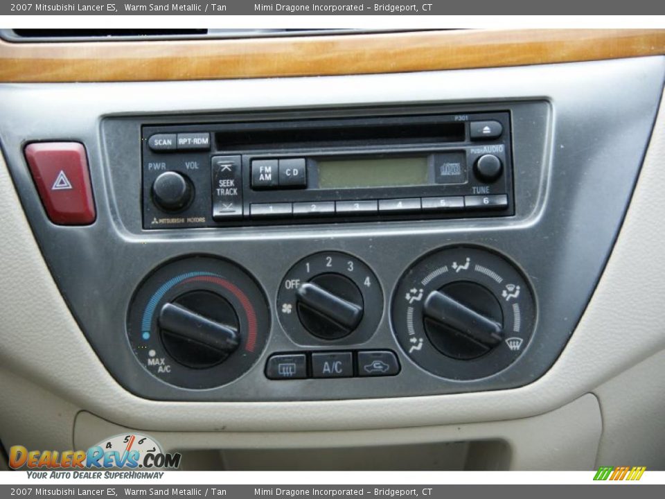 2007 Mitsubishi Lancer ES Warm Sand Metallic / Tan Photo #17