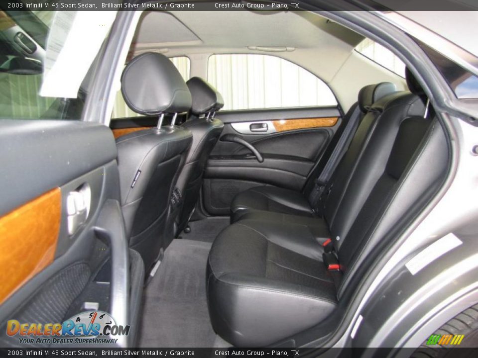 2003 Infiniti M 45 Sport Sedan Brilliant Silver Metallic / Graphite Photo #11