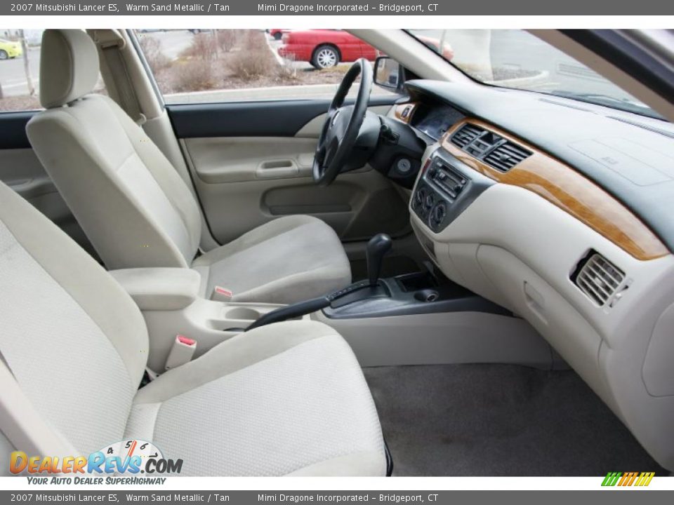 2007 Mitsubishi Lancer ES Warm Sand Metallic / Tan Photo #18