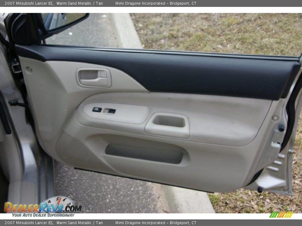 2007 Mitsubishi Lancer ES Warm Sand Metallic / Tan Photo #19