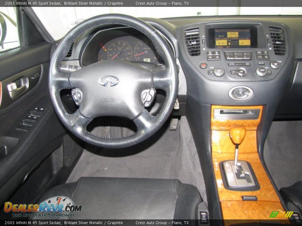 2003 Infiniti M 45 Sport Sedan Brilliant Silver Metallic / Graphite Photo #14