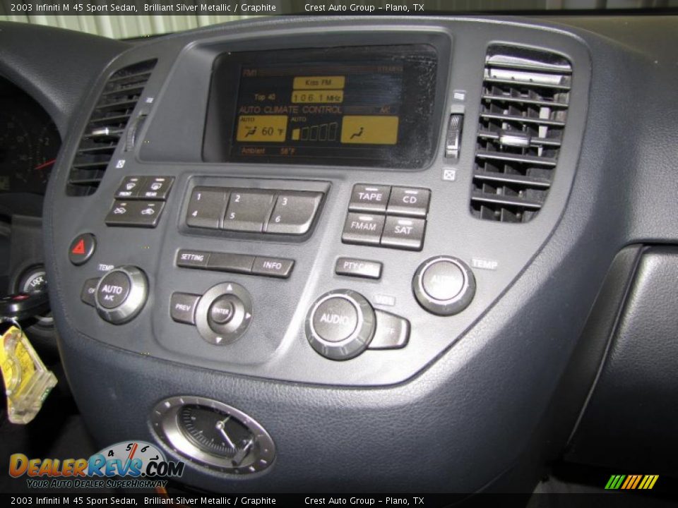 2003 Infiniti M 45 Sport Sedan Brilliant Silver Metallic / Graphite Photo #15