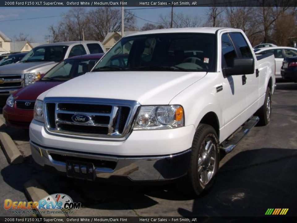 2008 Ford F150 XLT SuperCrew Oxford White / Medium/Dark Flint Photo #1