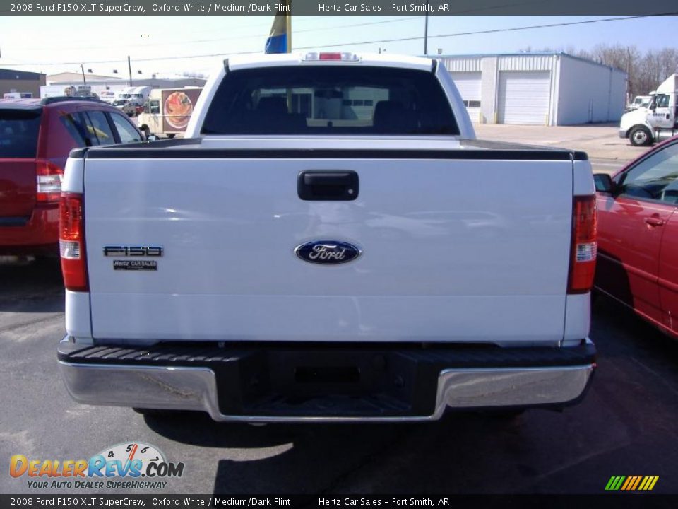 2008 Ford F150 XLT SuperCrew Oxford White / Medium/Dark Flint Photo #3