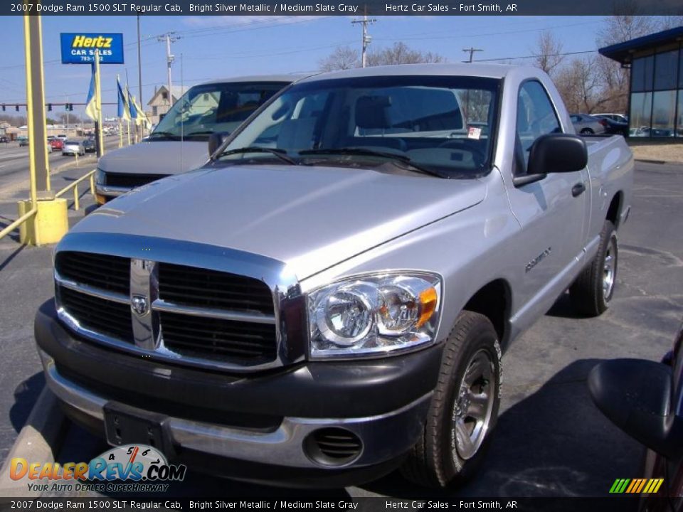 2007 Dodge Ram 1500 SLT Regular Cab Bright Silver Metallic / Medium Slate Gray Photo #1