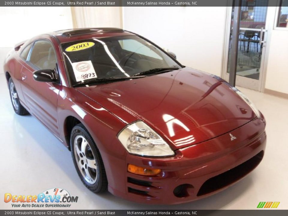 2003 Mitsubishi Eclipse GS Coupe Ultra Red Pearl / Sand Blast Photo #5