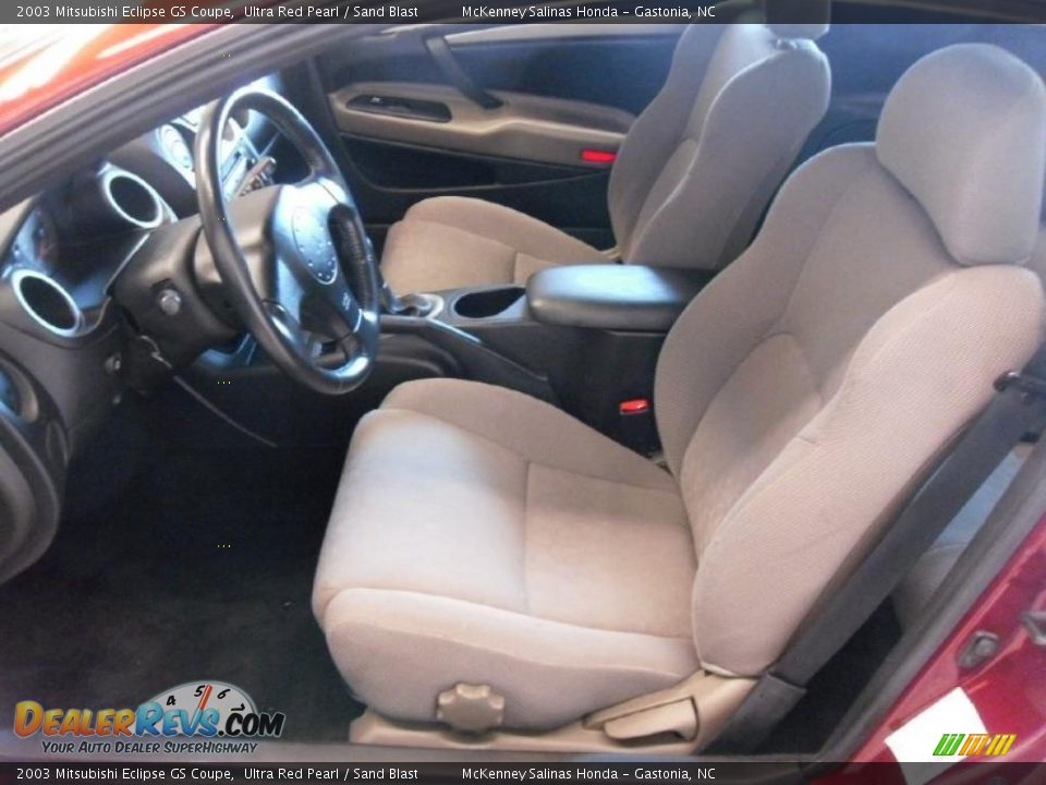 2003 Mitsubishi Eclipse GS Coupe Ultra Red Pearl / Sand Blast Photo #8