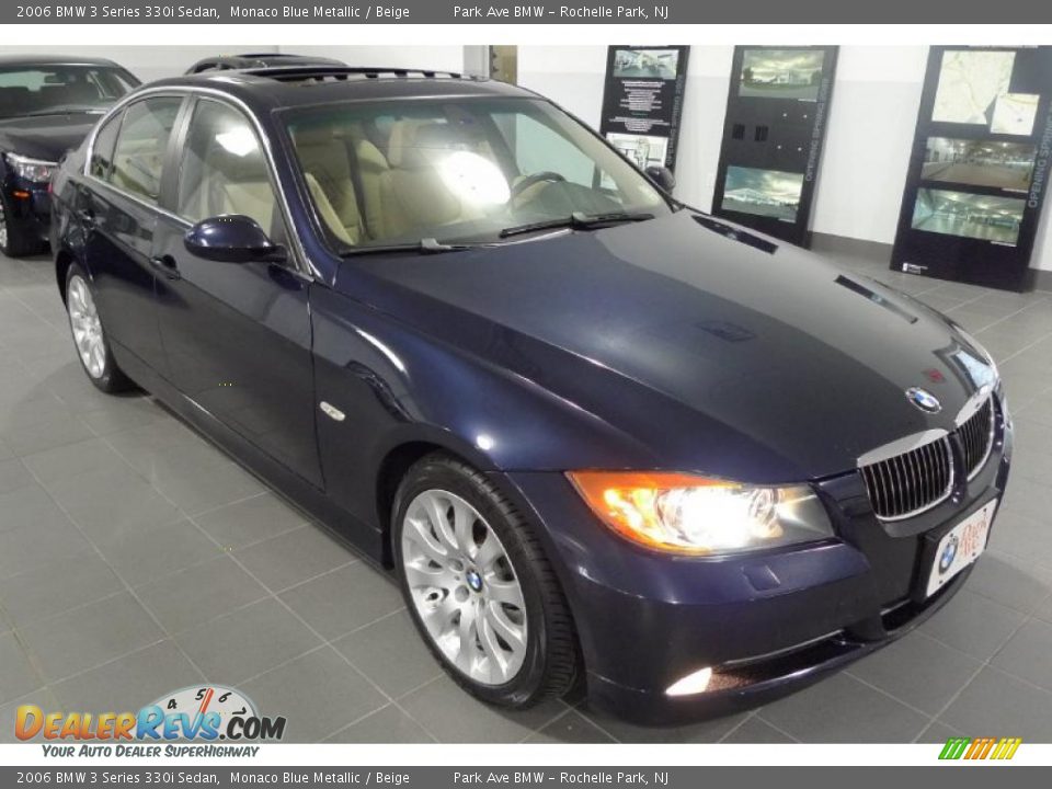 2006 BMW 3 Series 330i Sedan Monaco Blue Metallic / Beige Photo #2