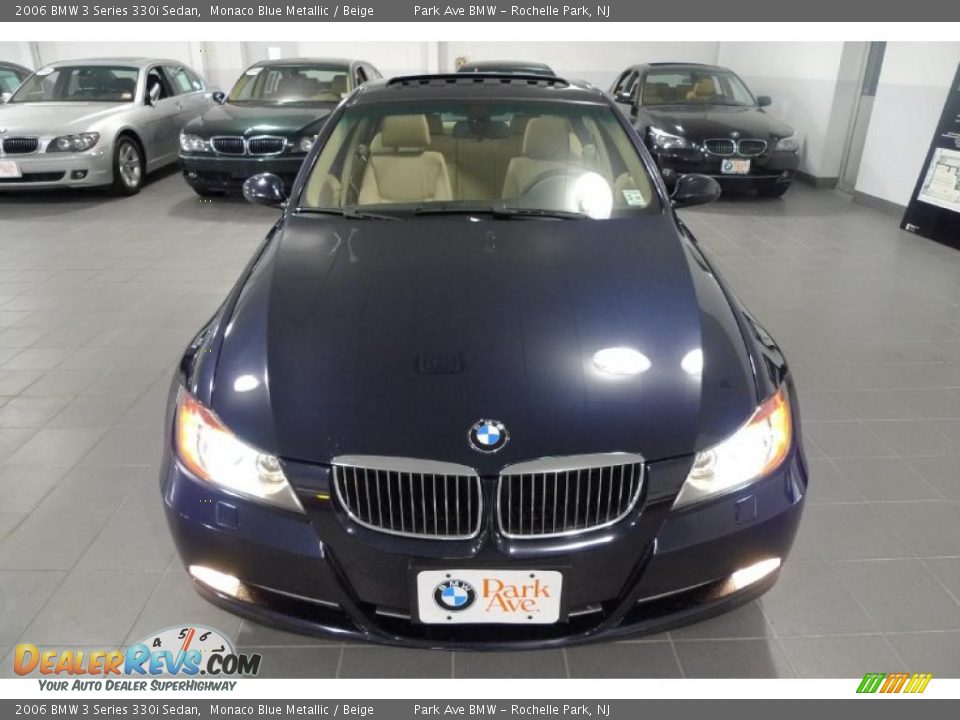 2006 BMW 3 Series 330i Sedan Monaco Blue Metallic / Beige Photo #4