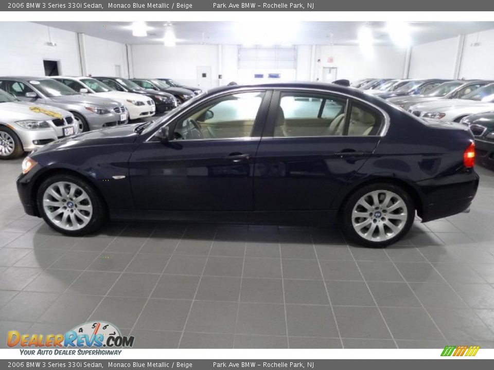 2006 BMW 3 Series 330i Sedan Monaco Blue Metallic / Beige Photo #5