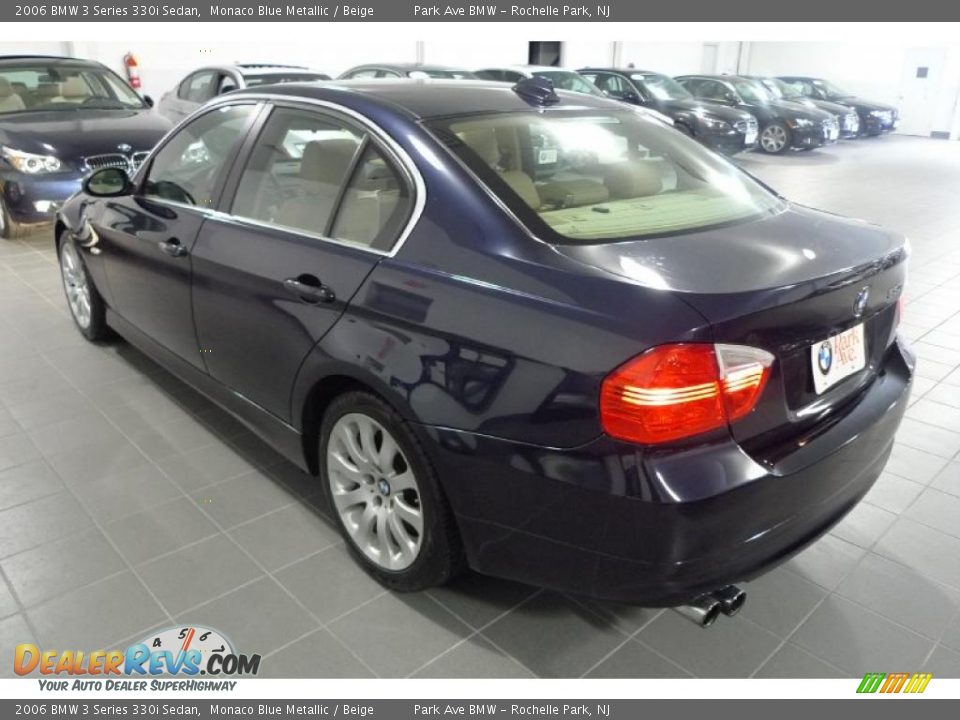 2006 BMW 3 Series 330i Sedan Monaco Blue Metallic / Beige Photo #6