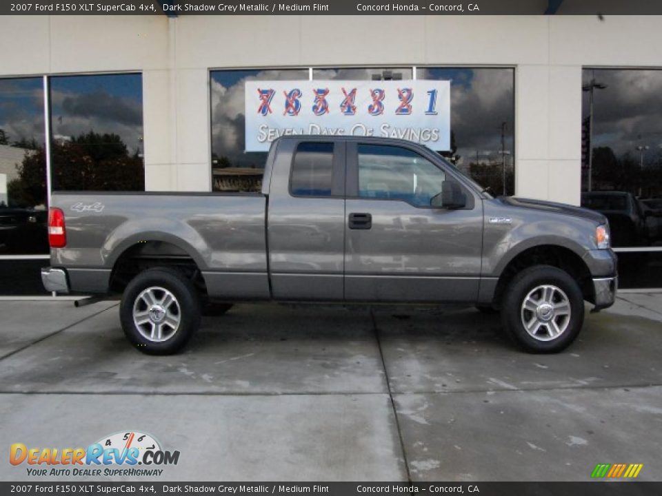 2007 Ford F150 XLT SuperCab 4x4 Dark Shadow Grey Metallic / Medium Flint Photo #2