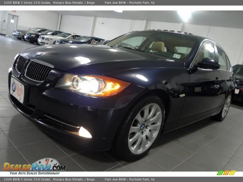 2006 BMW 3 Series 330i Sedan Monaco Blue Metallic / Beige Photo #7