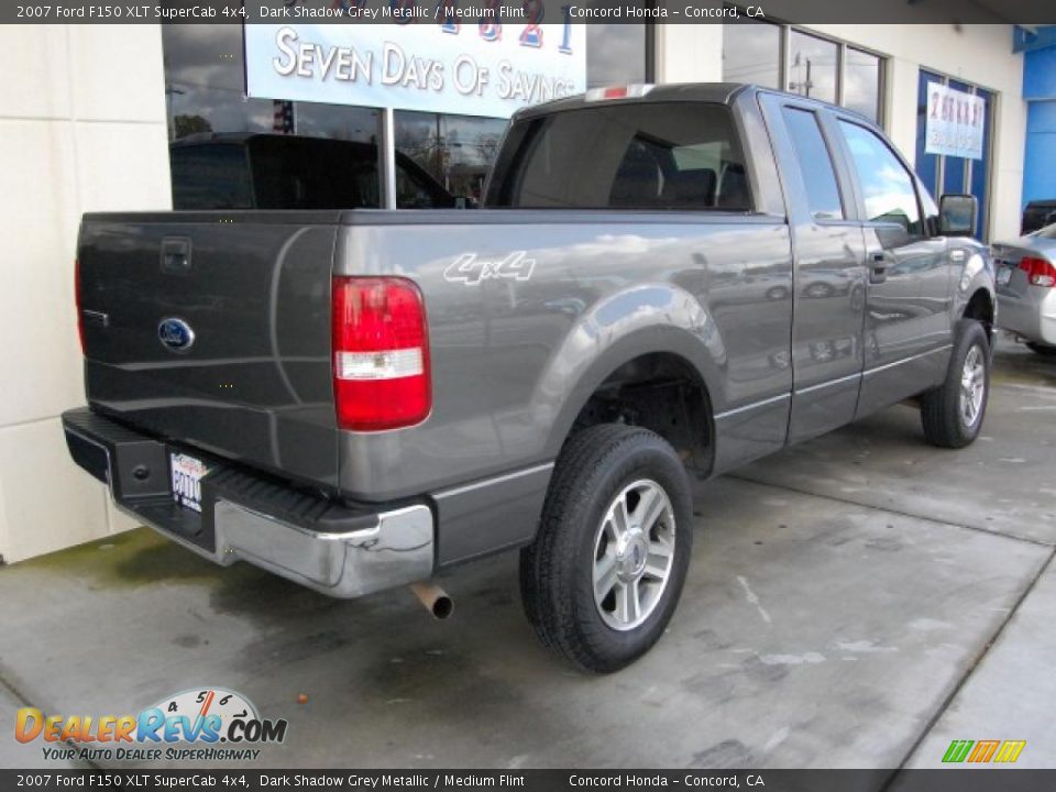 2007 Ford F150 XLT SuperCab 4x4 Dark Shadow Grey Metallic / Medium Flint Photo #3