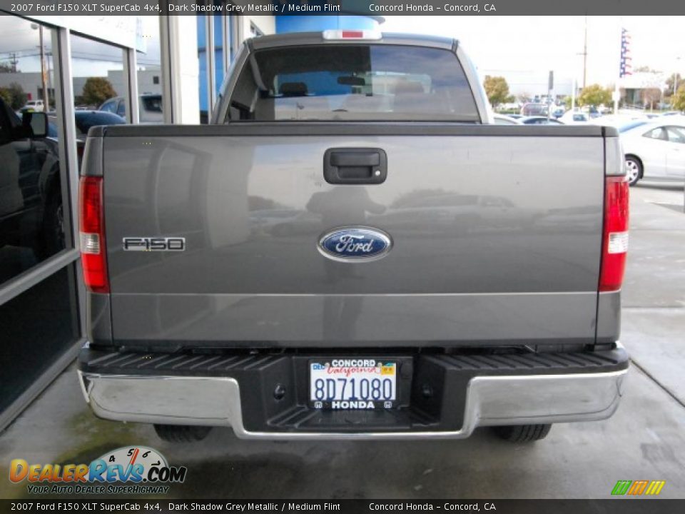 2007 Ford F150 XLT SuperCab 4x4 Dark Shadow Grey Metallic / Medium Flint Photo #4