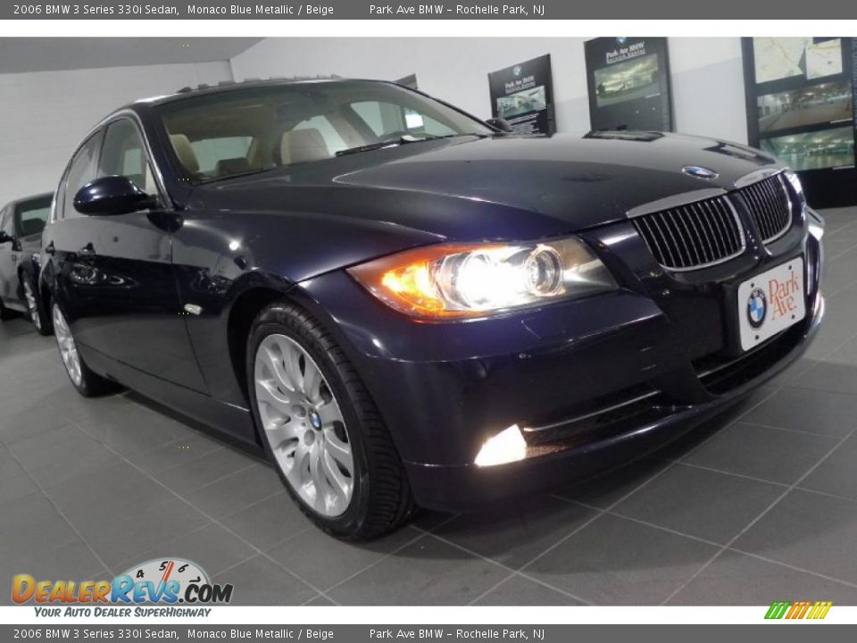 2006 BMW 3 Series 330i Sedan Monaco Blue Metallic / Beige Photo #9
