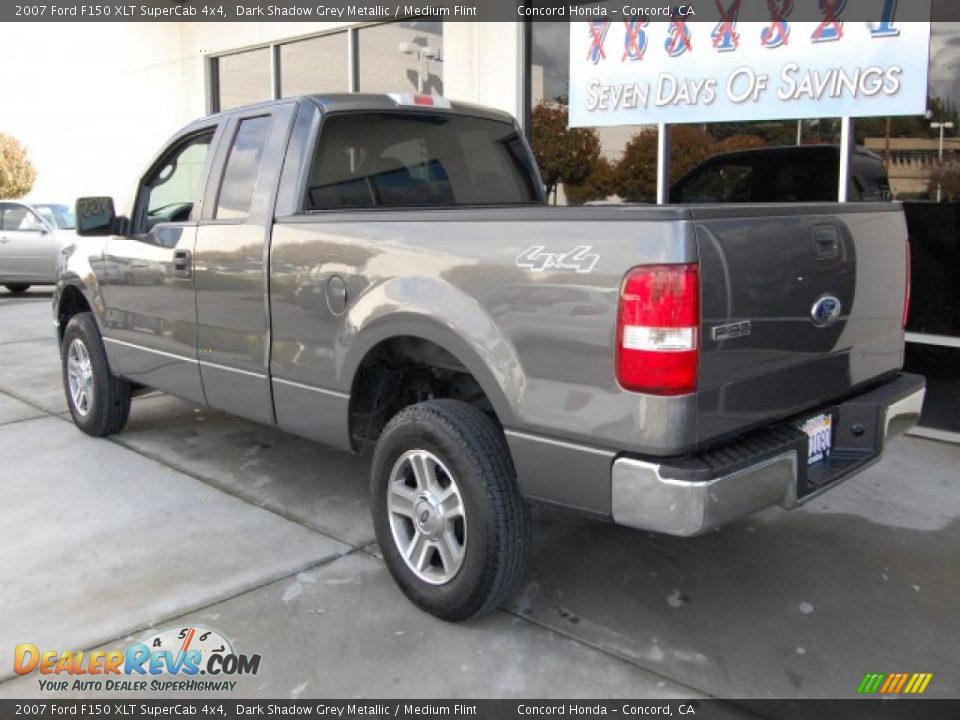 2007 Ford F150 XLT SuperCab 4x4 Dark Shadow Grey Metallic / Medium Flint Photo #5