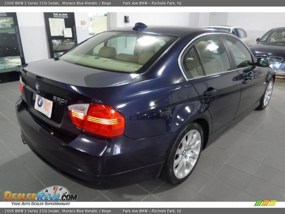 2006 BMW 3 Series 330i Sedan Monaco Blue Metallic / Beige Photo #10
