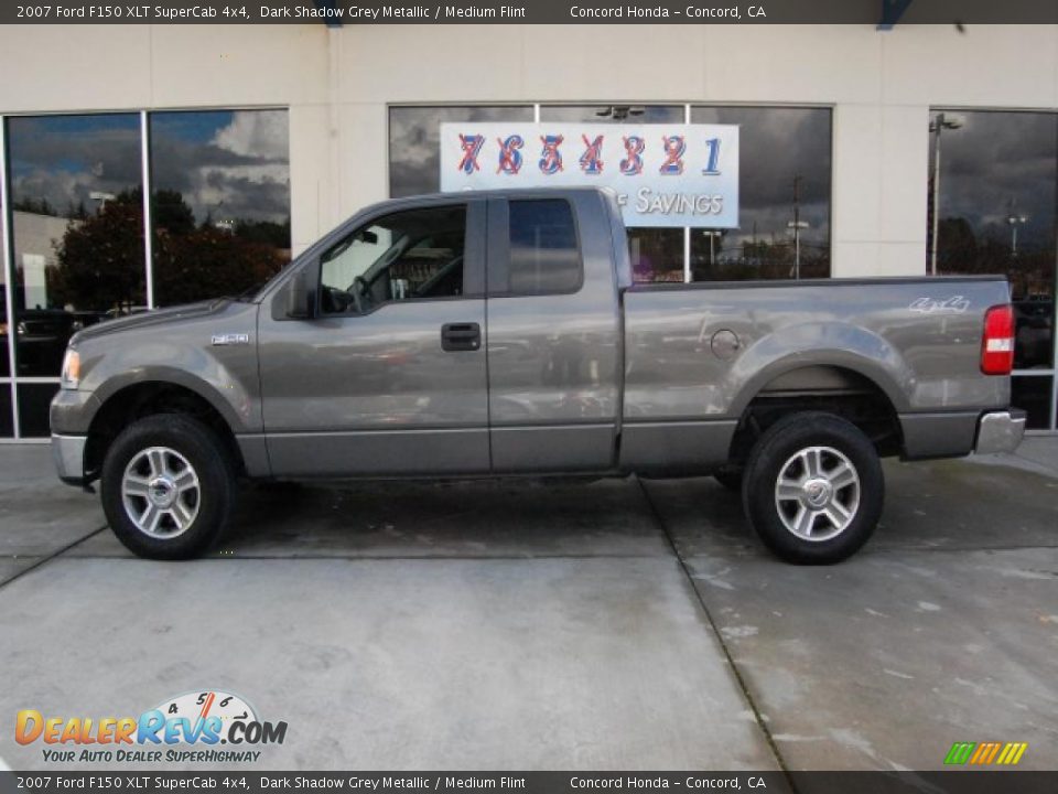 2007 Ford F150 XLT SuperCab 4x4 Dark Shadow Grey Metallic / Medium Flint Photo #6