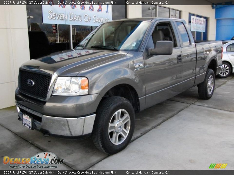 2007 Ford F150 XLT SuperCab 4x4 Dark Shadow Grey Metallic / Medium Flint Photo #7