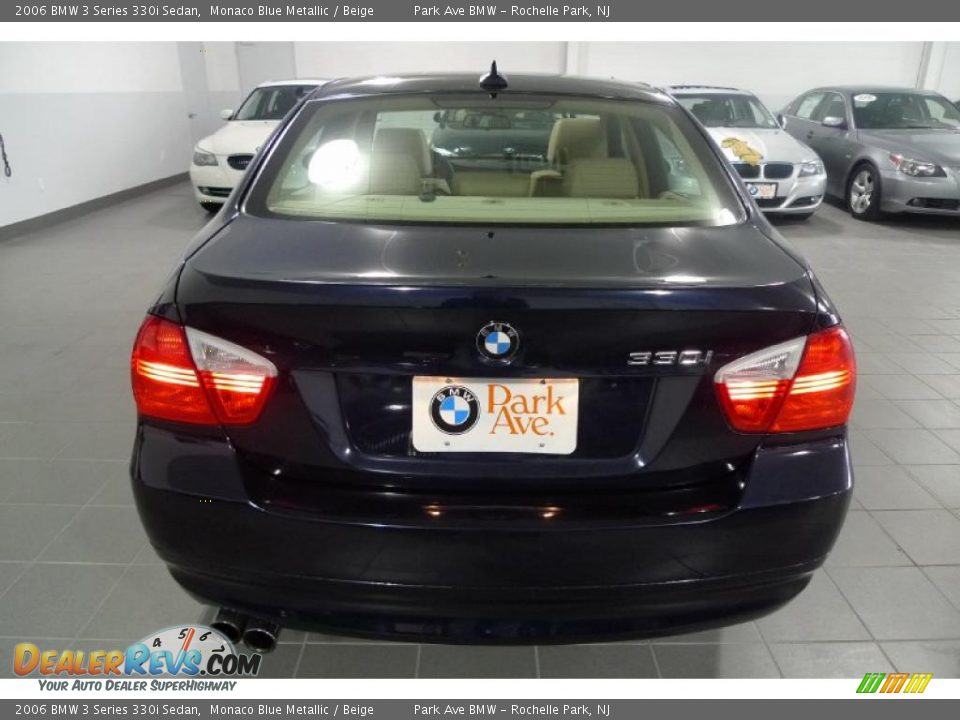 2006 BMW 3 Series 330i Sedan Monaco Blue Metallic / Beige Photo #12