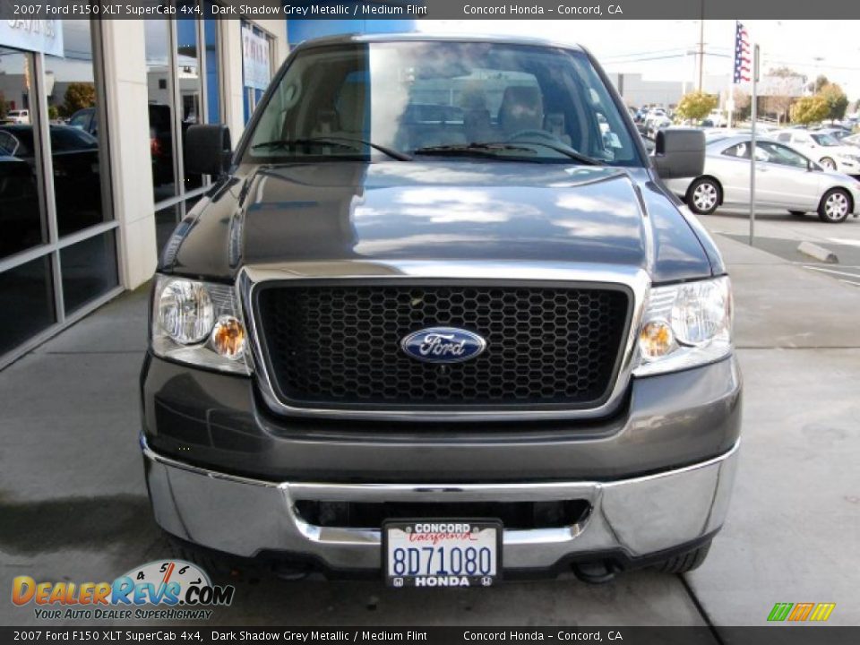 2007 Ford F150 XLT SuperCab 4x4 Dark Shadow Grey Metallic / Medium Flint Photo #8
