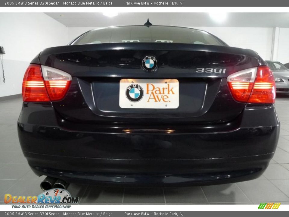 2006 BMW 3 Series 330i Sedan Monaco Blue Metallic / Beige Photo #14