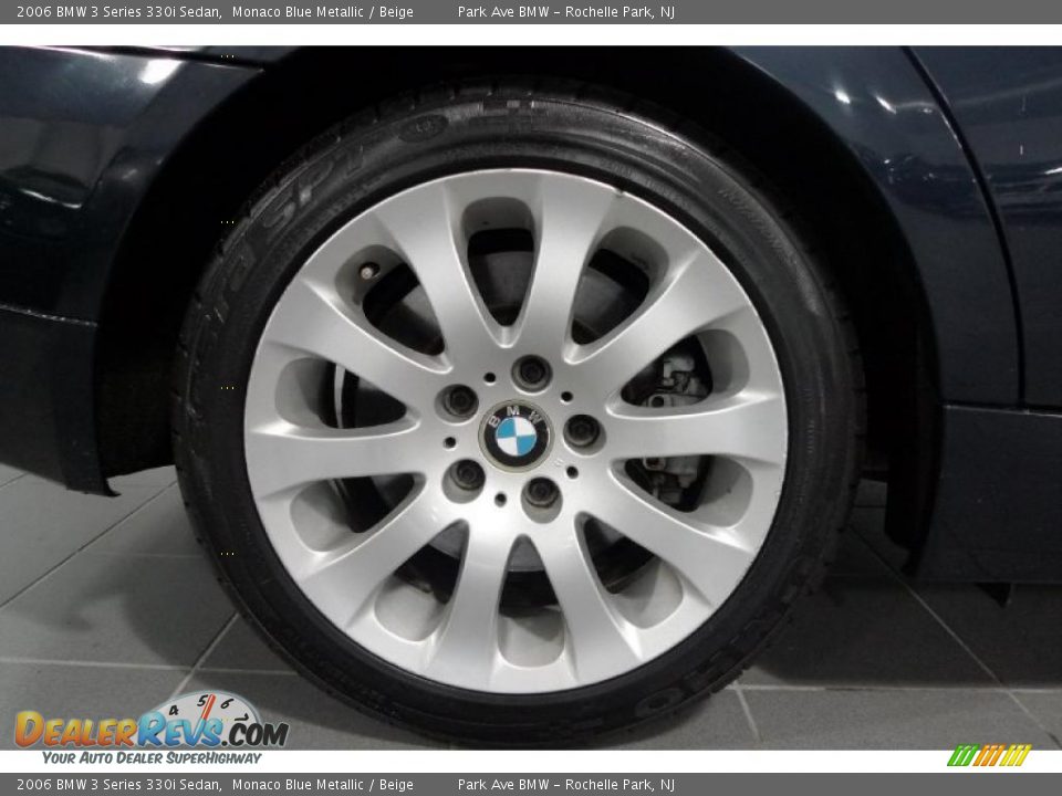 2006 BMW 3 Series 330i Sedan Monaco Blue Metallic / Beige Photo #15