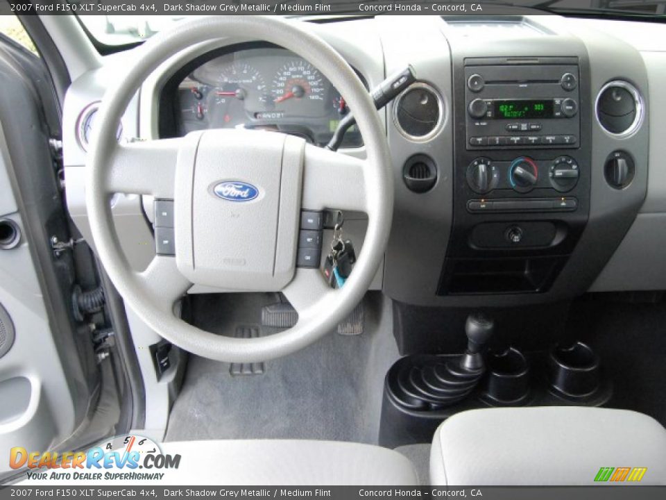 2007 Ford F150 XLT SuperCab 4x4 Dark Shadow Grey Metallic / Medium Flint Photo #12
