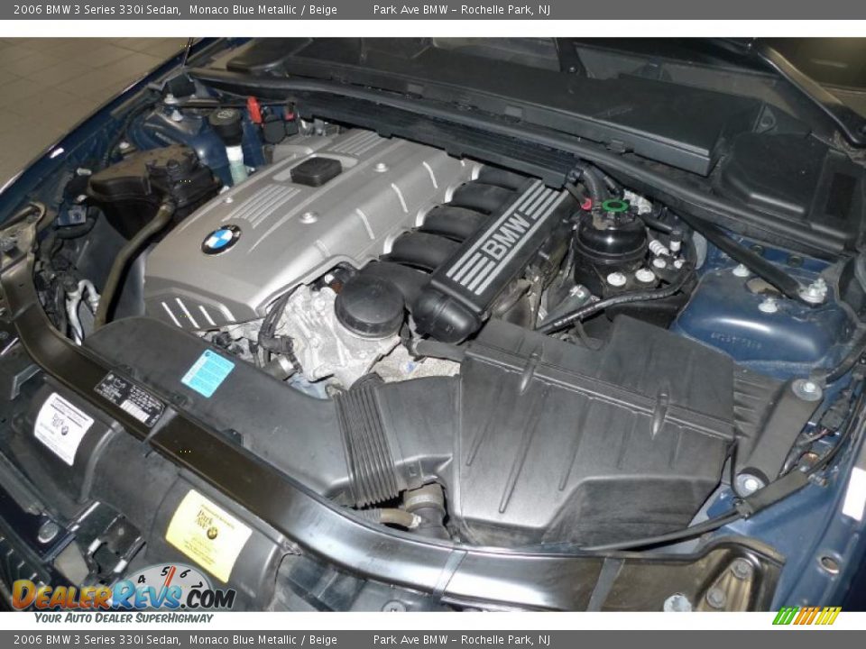 2006 BMW 3 Series 330i Sedan Monaco Blue Metallic / Beige Photo #16