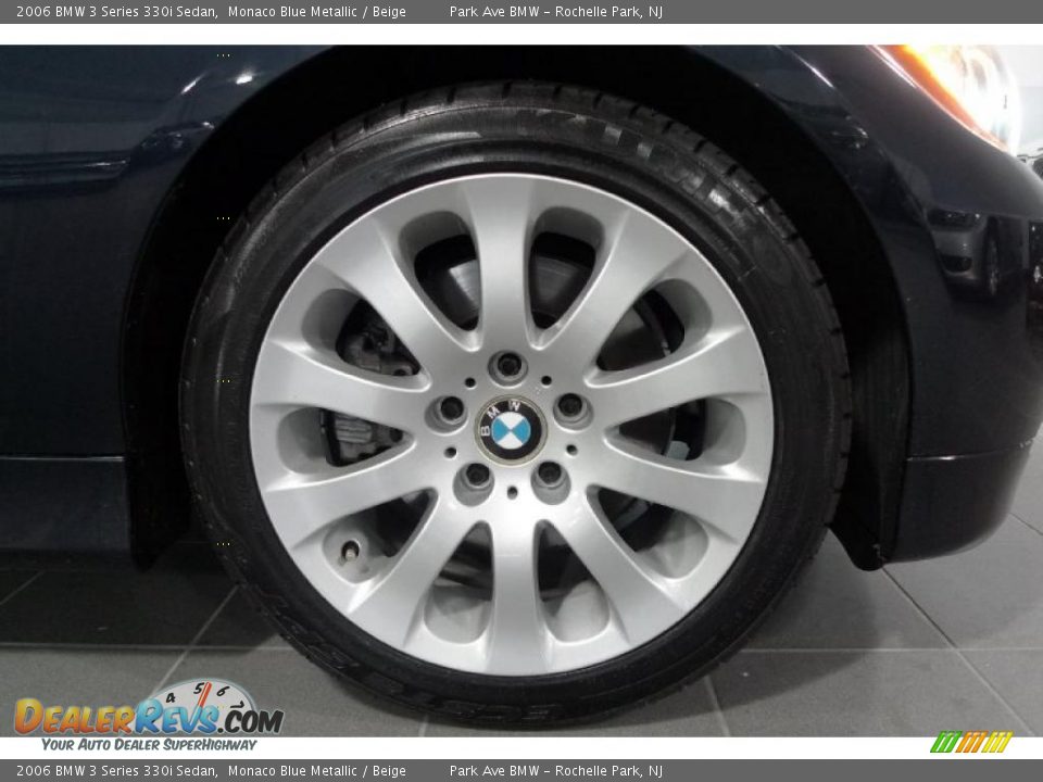 2006 BMW 3 Series 330i Sedan Monaco Blue Metallic / Beige Photo #17