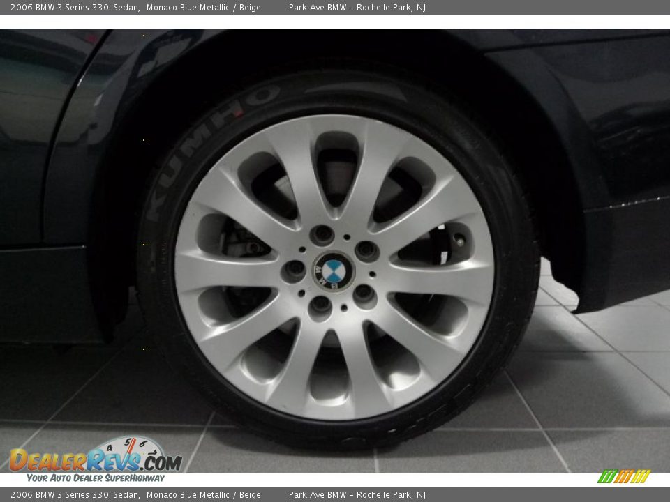 2006 BMW 3 Series 330i Sedan Monaco Blue Metallic / Beige Photo #19