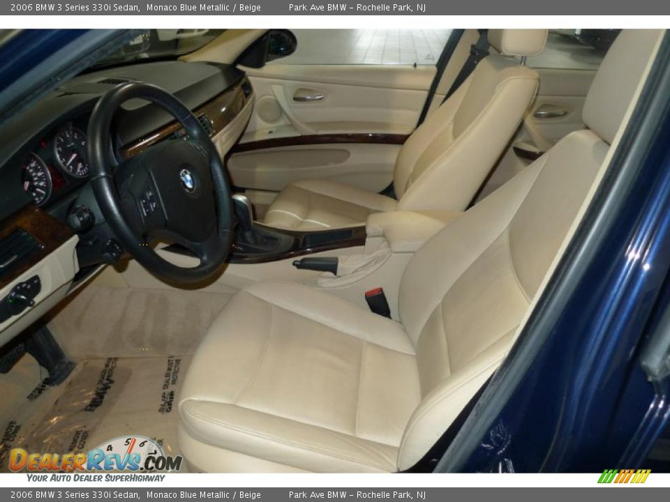 2006 BMW 3 Series 330i Sedan Monaco Blue Metallic / Beige Photo #24