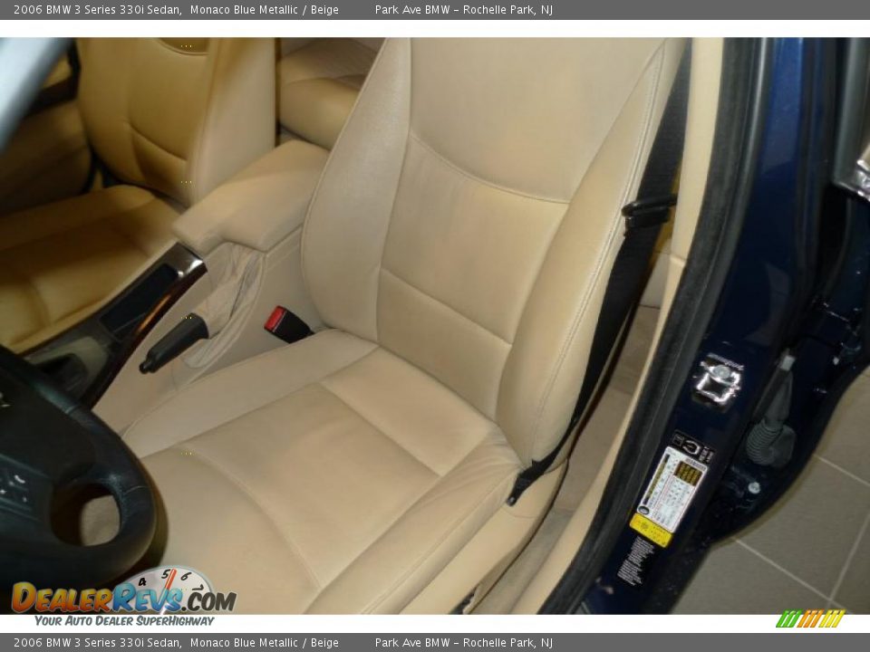 2006 BMW 3 Series 330i Sedan Monaco Blue Metallic / Beige Photo #25
