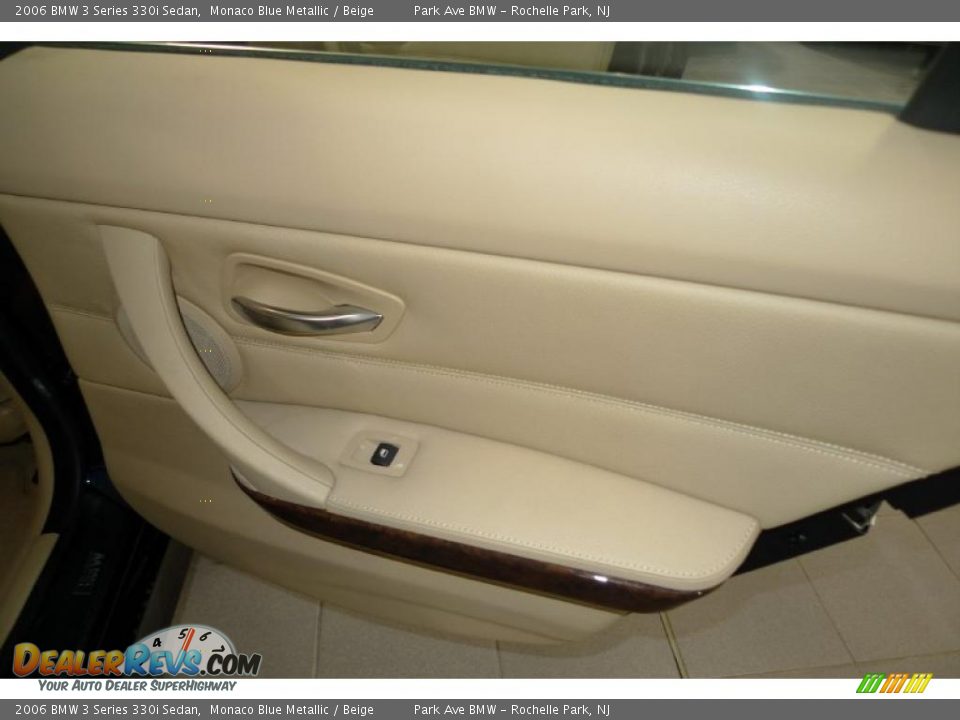 2006 BMW 3 Series 330i Sedan Monaco Blue Metallic / Beige Photo #30