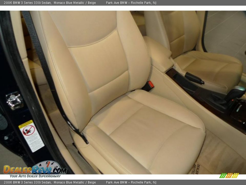 2006 BMW 3 Series 330i Sedan Monaco Blue Metallic / Beige Photo #32