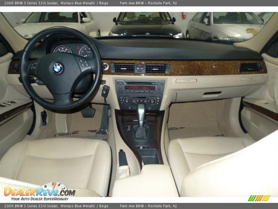 2006 BMW 3 Series 330i Sedan Monaco Blue Metallic / Beige Photo #34