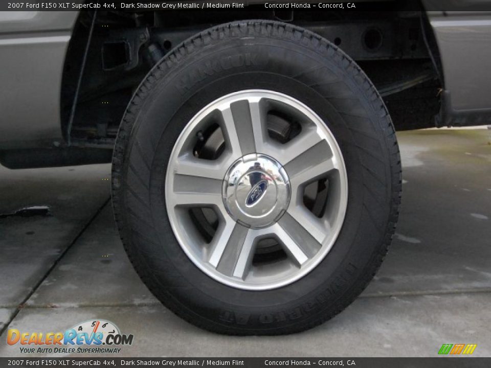 2007 Ford F150 XLT SuperCab 4x4 Dark Shadow Grey Metallic / Medium Flint Photo #30