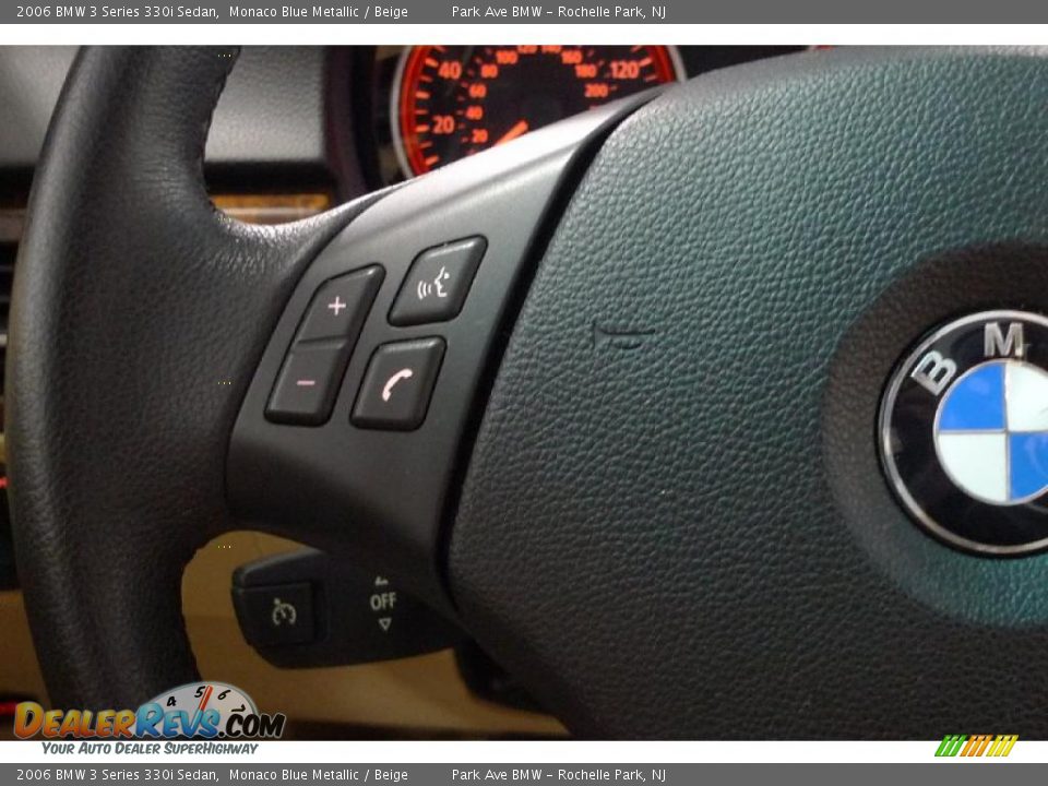 2006 BMW 3 Series 330i Sedan Monaco Blue Metallic / Beige Photo #36