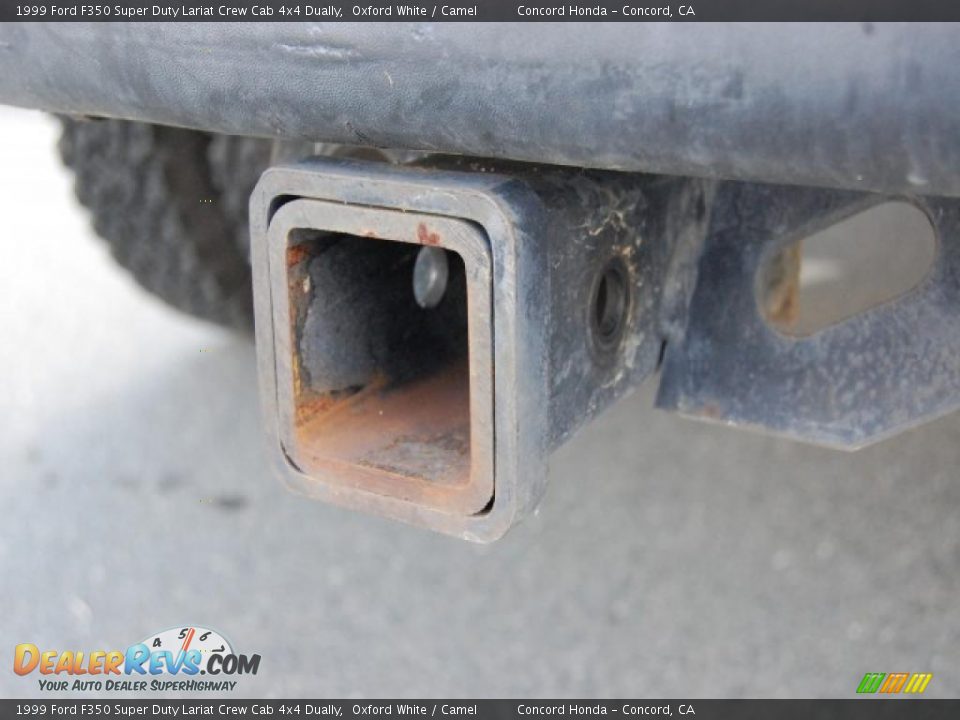 1999 Ford F350 Super Duty Lariat Crew Cab 4x4 Dually Oxford White / Camel Photo #23